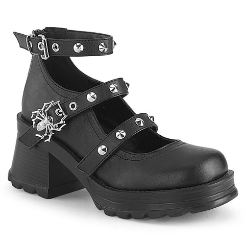 BRATTY-30 - Blk Vegan Leather