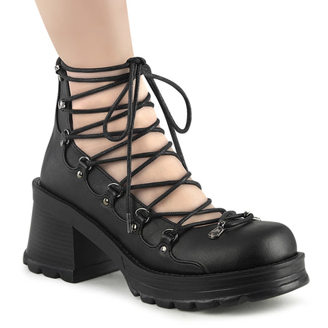 BRATTY-32 - Blk Vegan Leather