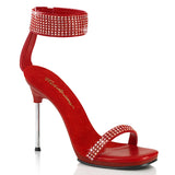 CHIC-40 - Red Faux Leather-RS/Red