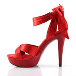 COCKTAIL-568 - Red Satin/Red