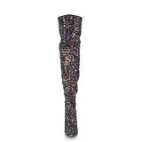 COURTLY-3015 - Blk Multi Glitter