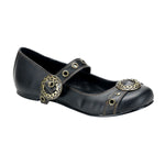 DAISY-09 - Blk Vegan Leather