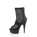 DELIGHT-1006 - Blk Faux Leather-Mesh/Blk Matte