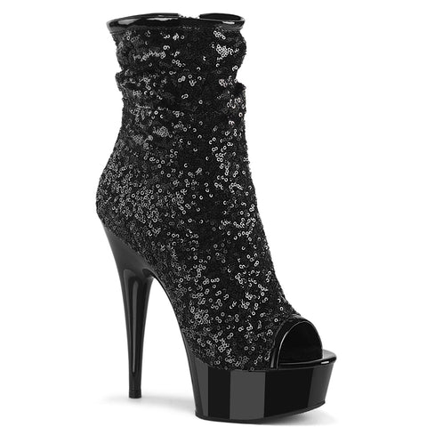 DELIGHT-1008SQ - Blk Sequins/Blk Matte