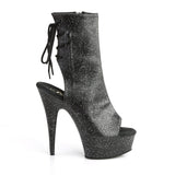 DELIGHT-1018MMG - Blk Faux Leather/Blk Matte