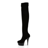 DELIGHT-3002 - Blk Str Velvet/Blk