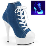 DELIGHT-600SK-02 - Denim Blue Canvas/Neon White
