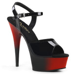 DELIGHT-609BR - Blk Pat/Red-Blk