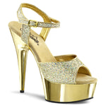 DELIGHT-609G - Gold Multi Gltr/Gold Chrome