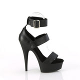 DELIGHT-629 - Blk Faux Leather/Blk Matte