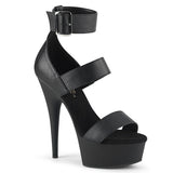 DELIGHT-629 - Blk Faux Leather/Blk Matte