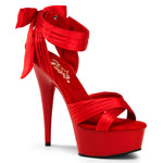 DELIGHT-668 - Red Satin/Red