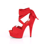 DELIGHT-679 - Red Faux Suede/Red Faux Suede