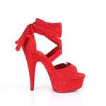 DELIGHT-679 - Red Faux Suede/Red Faux Suede