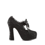 DEMON-11 - Blk Satin-Blk Lace