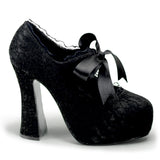 DEMON-11 - Blk Satin-Blk Lace