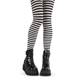 DH-440 - Blk-Wht striped tights