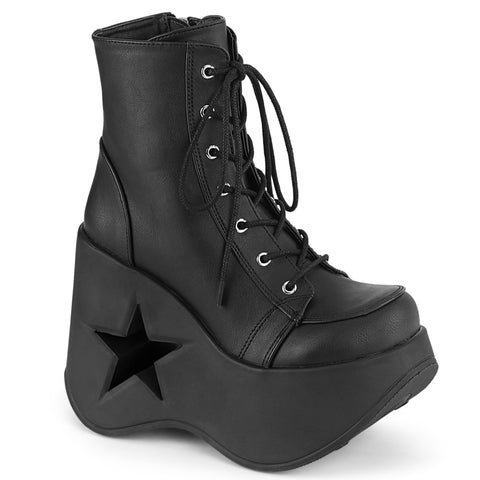 DYNAMITE-106 - Blk Vegan Leather Size 7