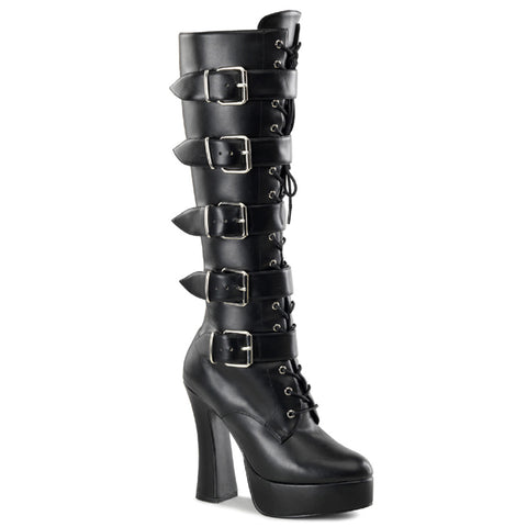 ELECTRA-2042 - Blk Faux Leather