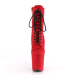 FLAMINGO-1020FS - Red Faux Suede/Red Faux Suede