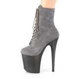FLAMINGO-1020FST - Grey Faux Suede/Frosted Grey