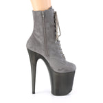 FLAMINGO-1020FST - Grey Faux Suede/Frosted Grey