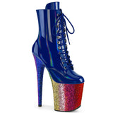 FLAMINGO-1020HG - Royal Blue Holo Pat/Rainbow Glitter