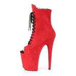 FLAMINGO-1021FS - Red Faux Suede/Red Faux Suede
