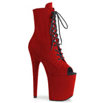 FLAMINGO-1021FS - Red Faux Suede/Red Faux Suede