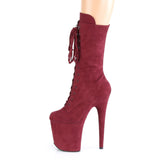 FLAMINGO-1050FS - Burgundy Faux Suede/Burgundy Faux Suede