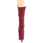 FLAMINGO-1050FS - Burgundy Faux Suede/Burgundy Faux Suede