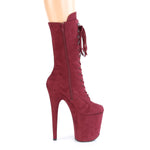 FLAMINGO-1050FS - Burgundy Faux Suede/Burgundy Faux Suede