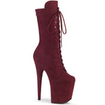 FLAMINGO-1050FS - Burgundy Faux Suede/Burgundy Faux Suede