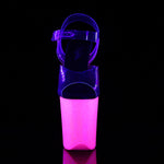 FLAMINGO-808UVG - Clr/Neon H. Pink Glitter