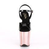 FLAMINGO-809 - Blk Pat/Rose Gold Chrome