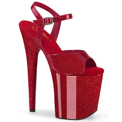 FLAMINGO-809GP - Ruby Red Glitter Pat/M