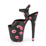 FLAMINGO-809KISSES - Blk Faux Leather/Blk Faux Leather