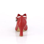 FLAPPER-11 - Red Faux Leather