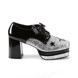 GLAMROCK-02 - Blk Pat-Slv Gltr