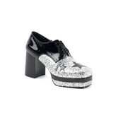 GLAMROCK-02 - Blk Pat-Slv Gltr