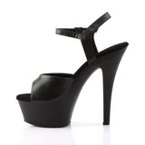 KISS-209 - Blk Faux Leather/Blk Matte