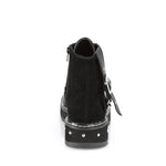 LILITH-278 - Blk Vegan Leather-Vegan Suede