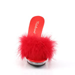 LIP-101-8 - Red Satin-Fur/Clr