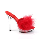 LIP-101-8 - Red Satin-Fur/Clr