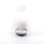 LIP-101-8 - Wht Satin-Fur/Clr