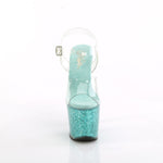 LOVESICK-708SG - Clr/Aqua multi Iridescent Glitters