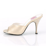 MONROE-05 - Champagne Faux Leather