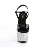 SKY-309LG - Blk Pat/Slv Multi Glitter