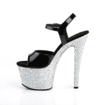 SKY-309LG - Blk Pat/Slv Multi Glitter