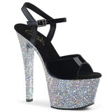 SKY-309LG - Blk Pat/Slv Multi Glitter